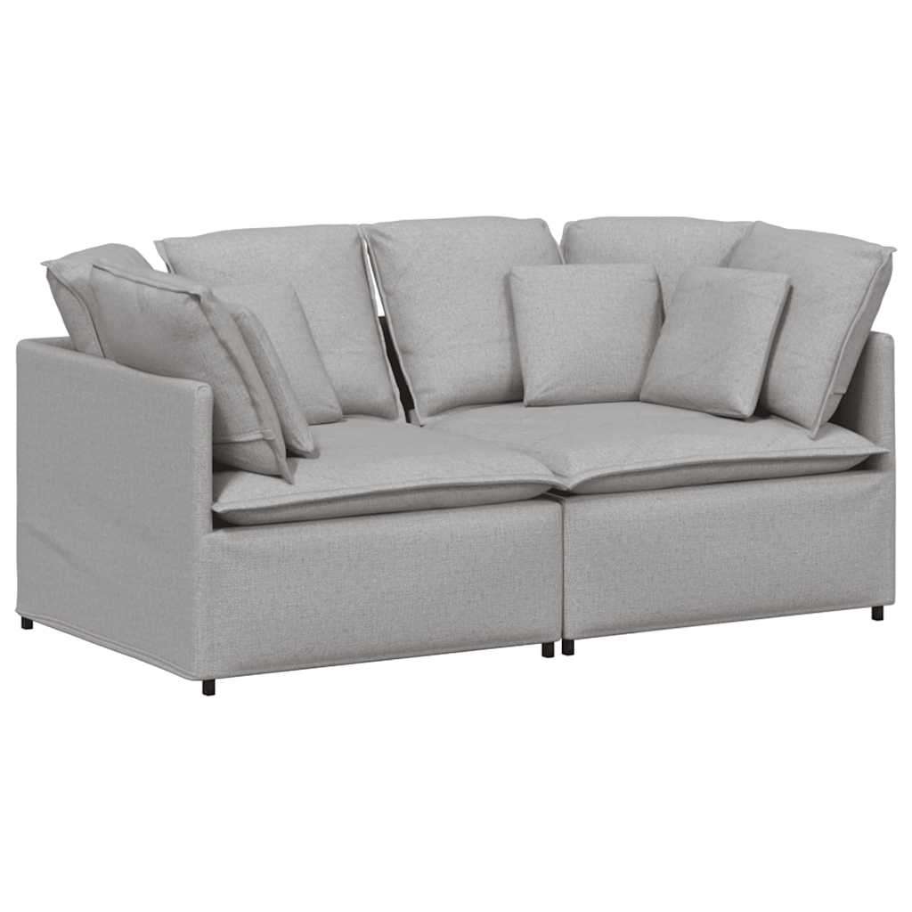 Modularna sofa s jastucima, tkanina, oblak sive boje