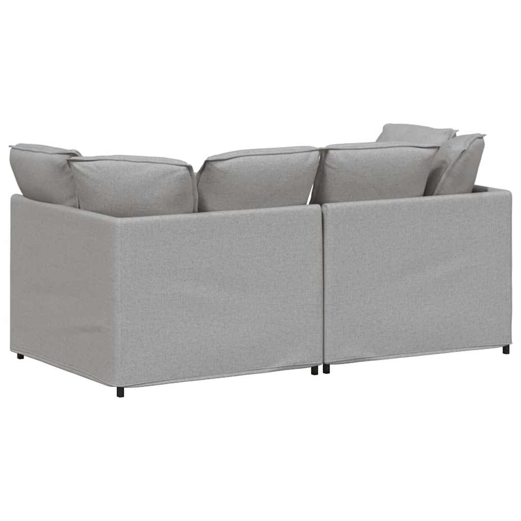 Modularna sofa s jastucima, tkanina, oblak sive boje