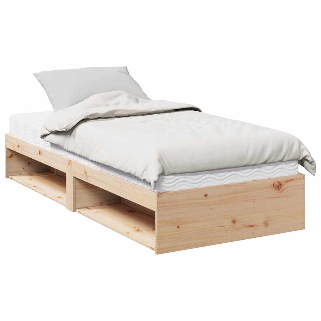 Dnevni krevet s madracem 90 x 190 cm od masivne borovine