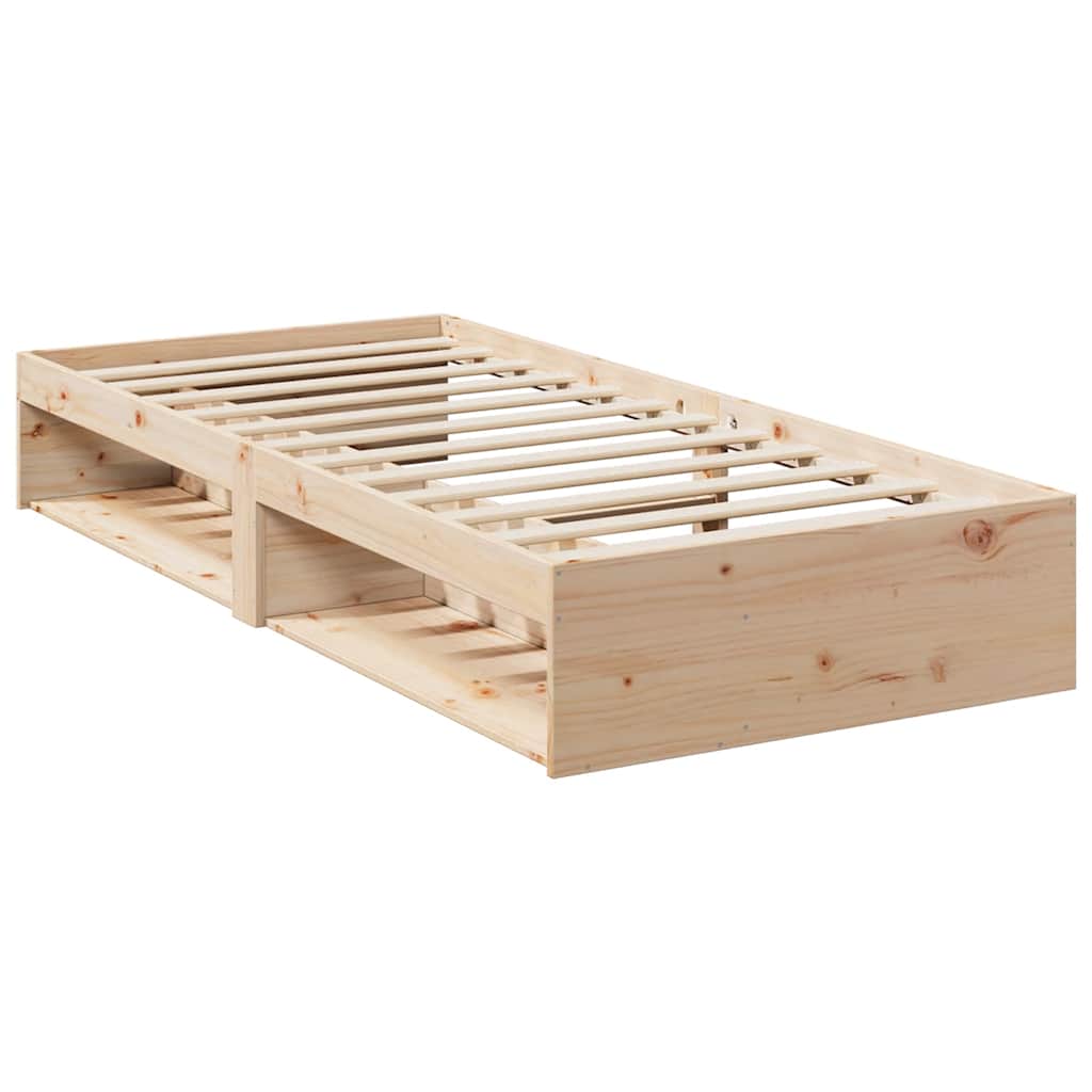 Dnevni krevet s madracem 90 x 190 cm od masivne borovine