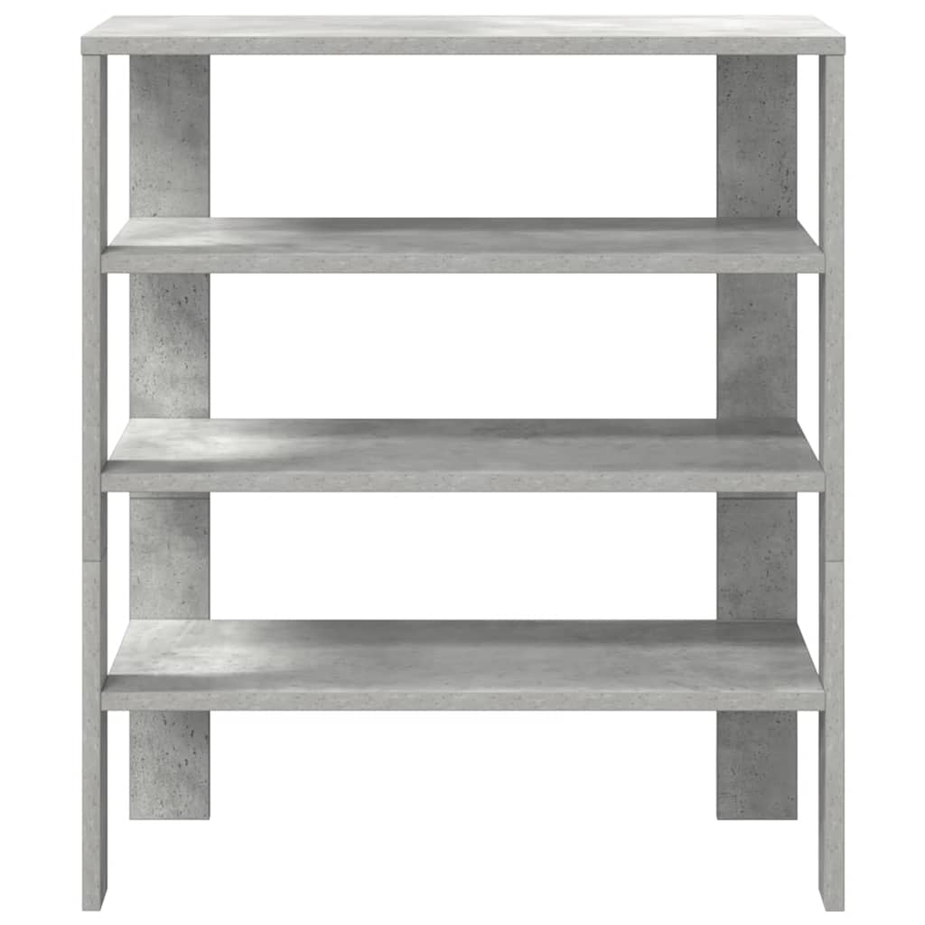 Stalak za cipele boja betona 61x32x70 cm konstruirano drvo