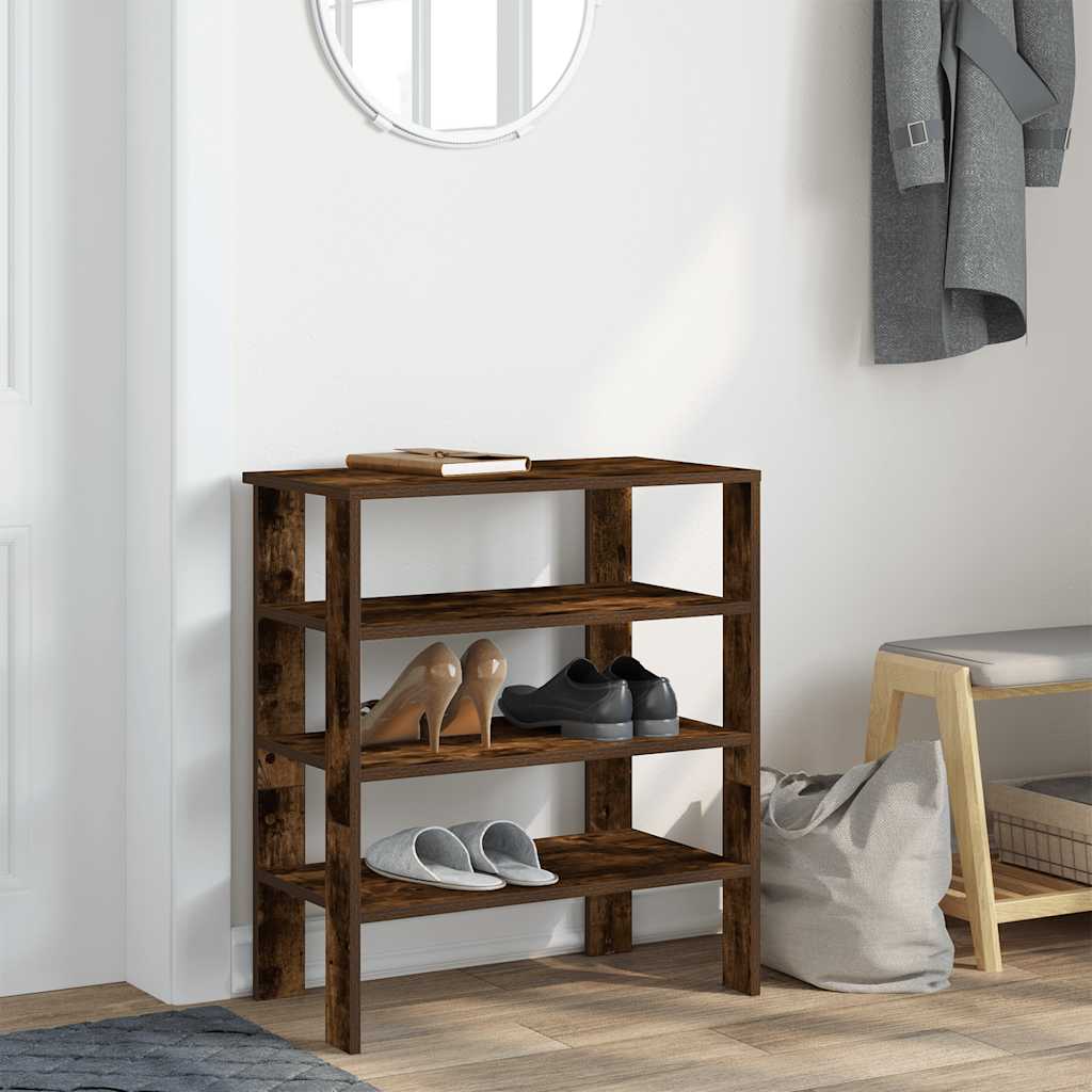 Stalak za cipele boja hrasta 61x32x70 cm konstruirano drvo