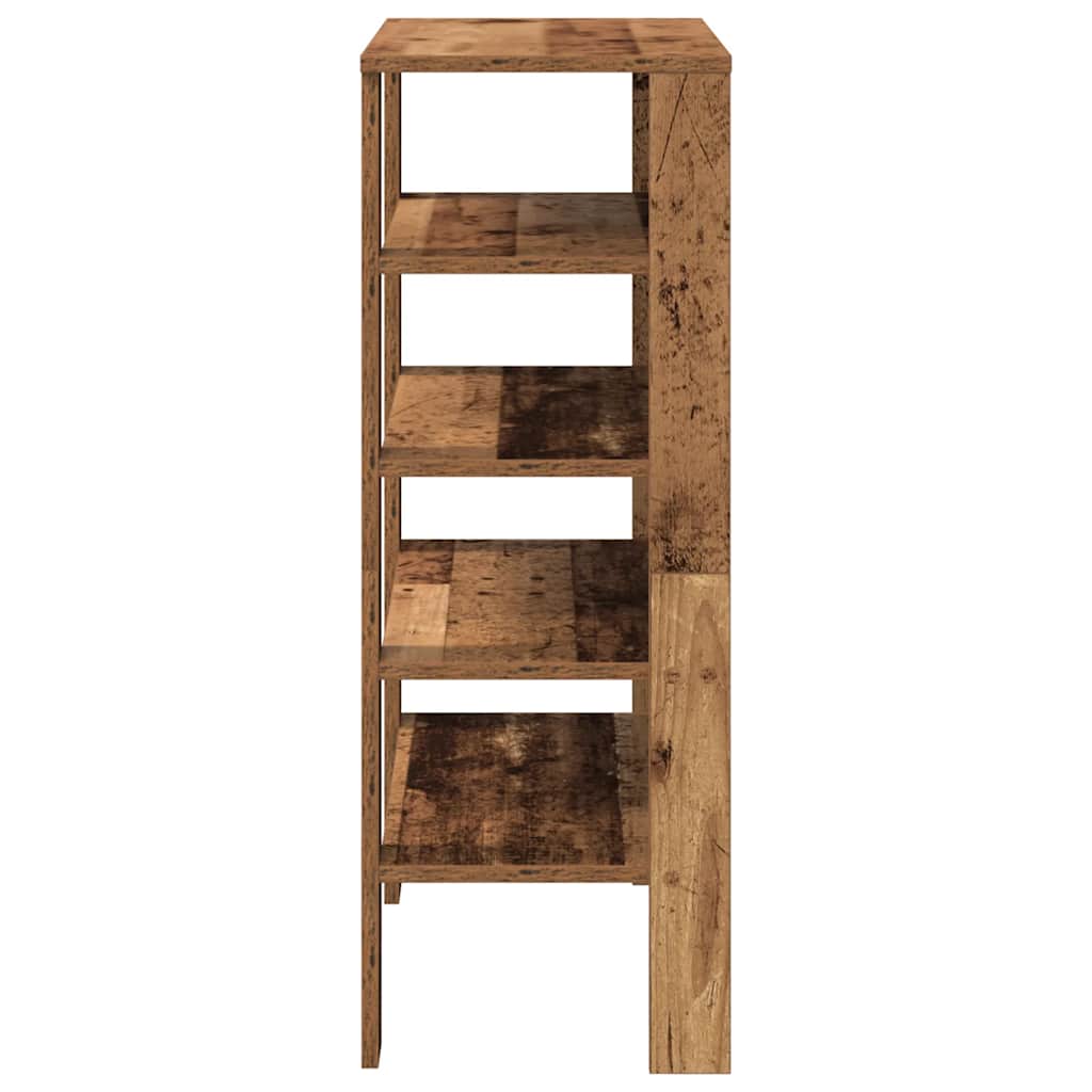 Stalak za cipele boja staro drvo 61x32x87,5cm konstruirano drvo