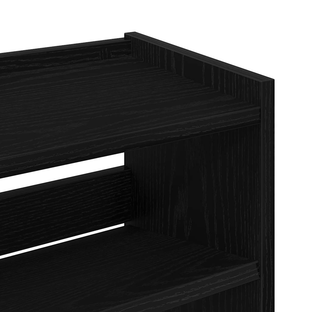 Stalak za cipele crni 60x25x81 cm od konstruiranog drva
