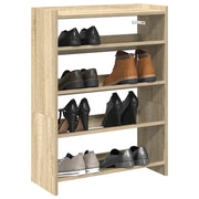 Stalak za cipele boja hrasta 60x25x81 cm konstruirano drvo