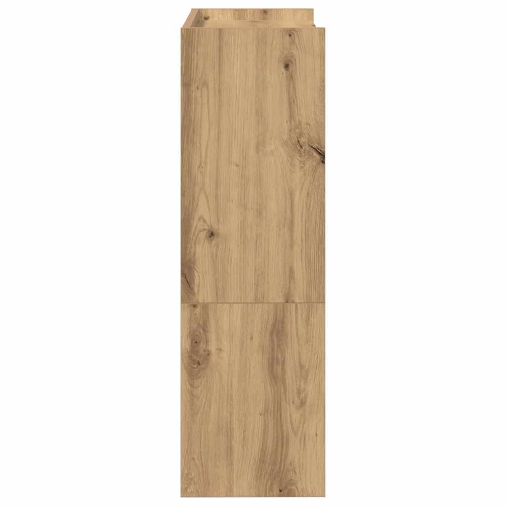Stalak za cipele boja hrasta 60x25x81 cm konstruirano drvo