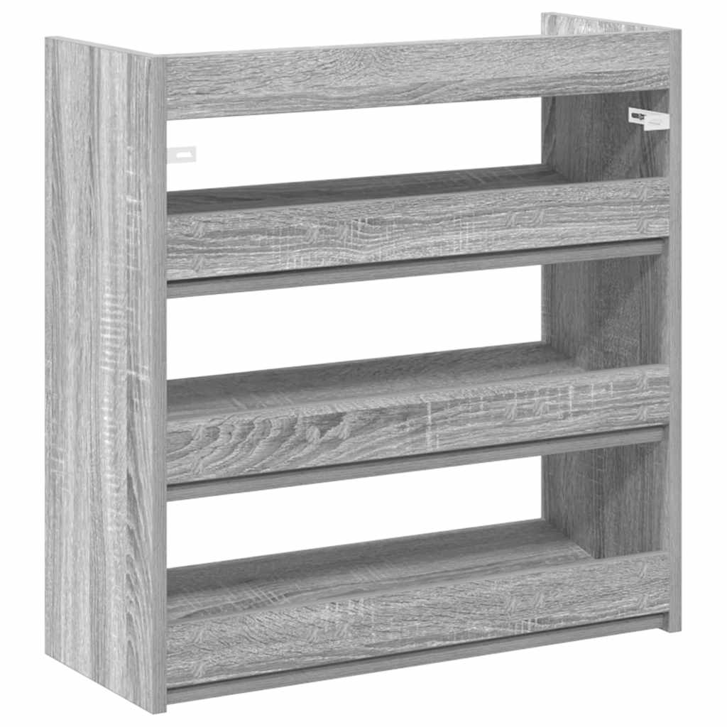 Stalak za cipele boja hrasta 60x25x62 cm konstruirano drvo