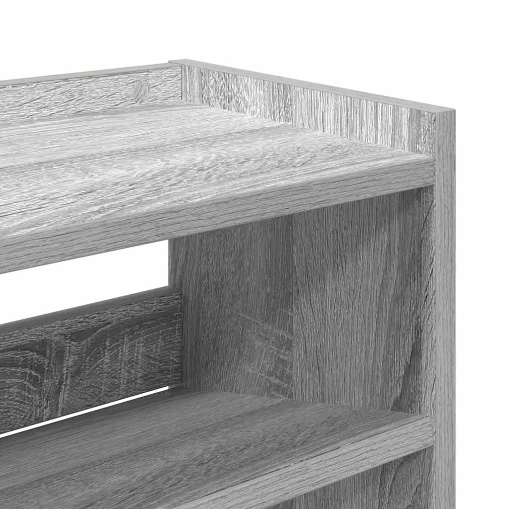 Stalak za cipele boja hrasta 80x25x100 cm konstruirano drvo