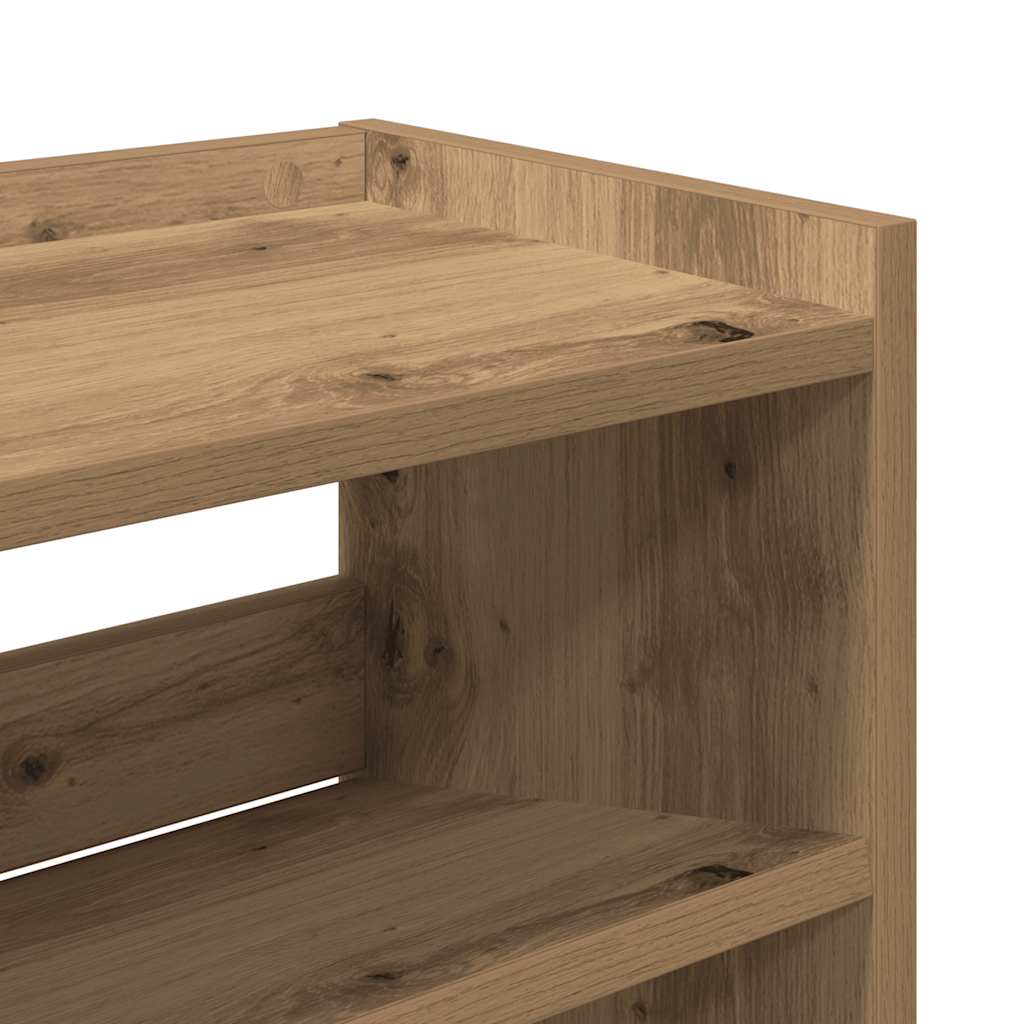 Stalak za cipele boja hrasta 80x25x100 cm konstruirano drvo