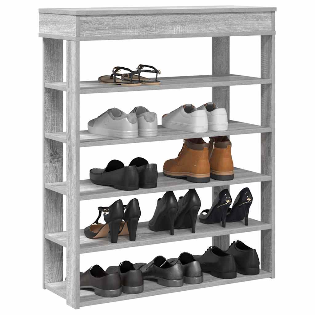 Stalak za cipele boja hrasta 80x30x98 cm konstruirano drvo