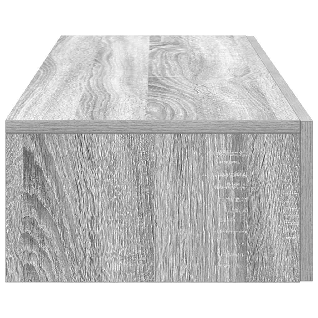 Zidna polica s ladicama siva sonoma 60x26,5x15 cm