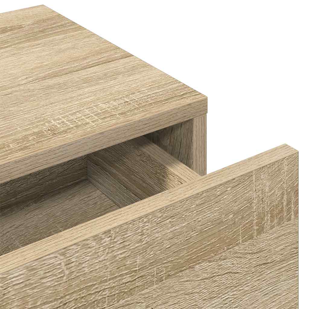 Zidna polica s ladicama sonoma hrast 100x36x19 cm izrađeno drvo