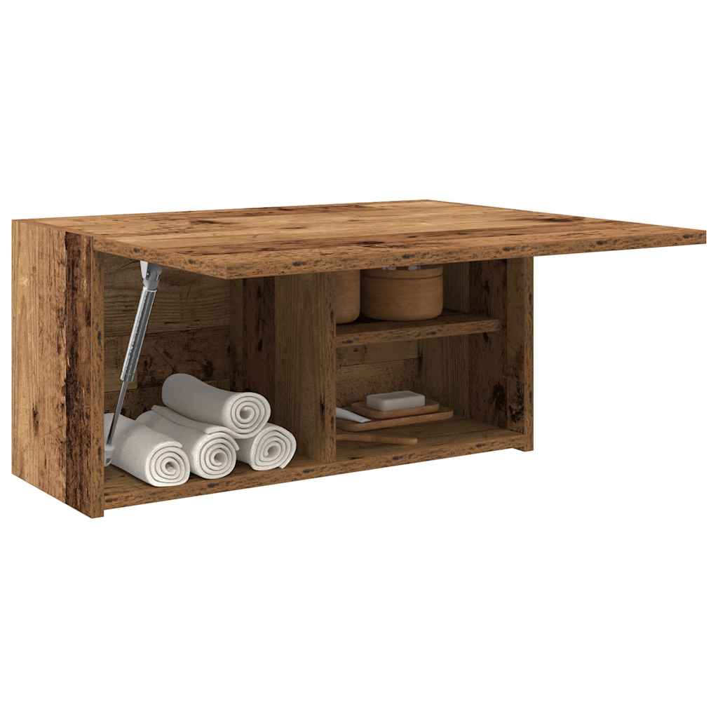 Kupaonski zidni ormarić staro drvo 60x25x30cm konstruirano drvo