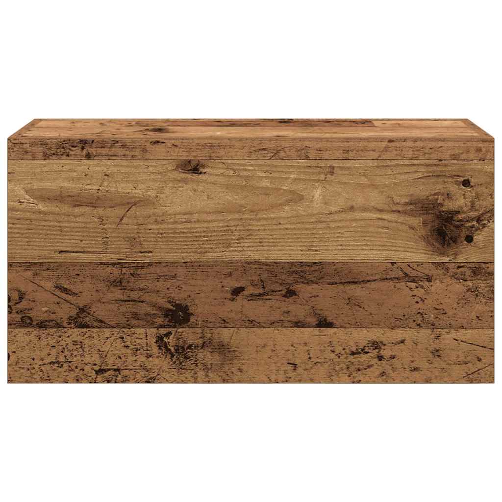 Kupaonski zidni ormarić staro drvo 60x25x30cm konstruirano drvo