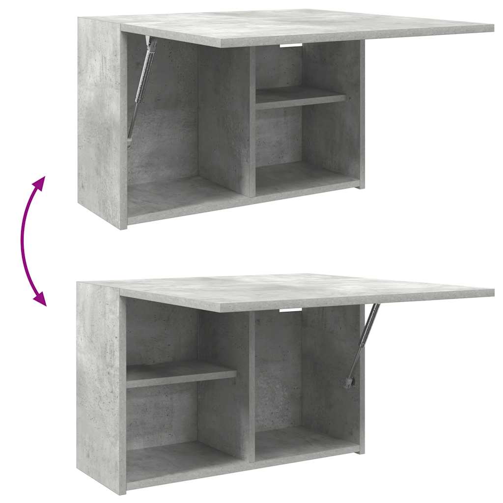 Kupaonski zidni ormarić beton sivi 60x25x40cm konstruirano drvo
