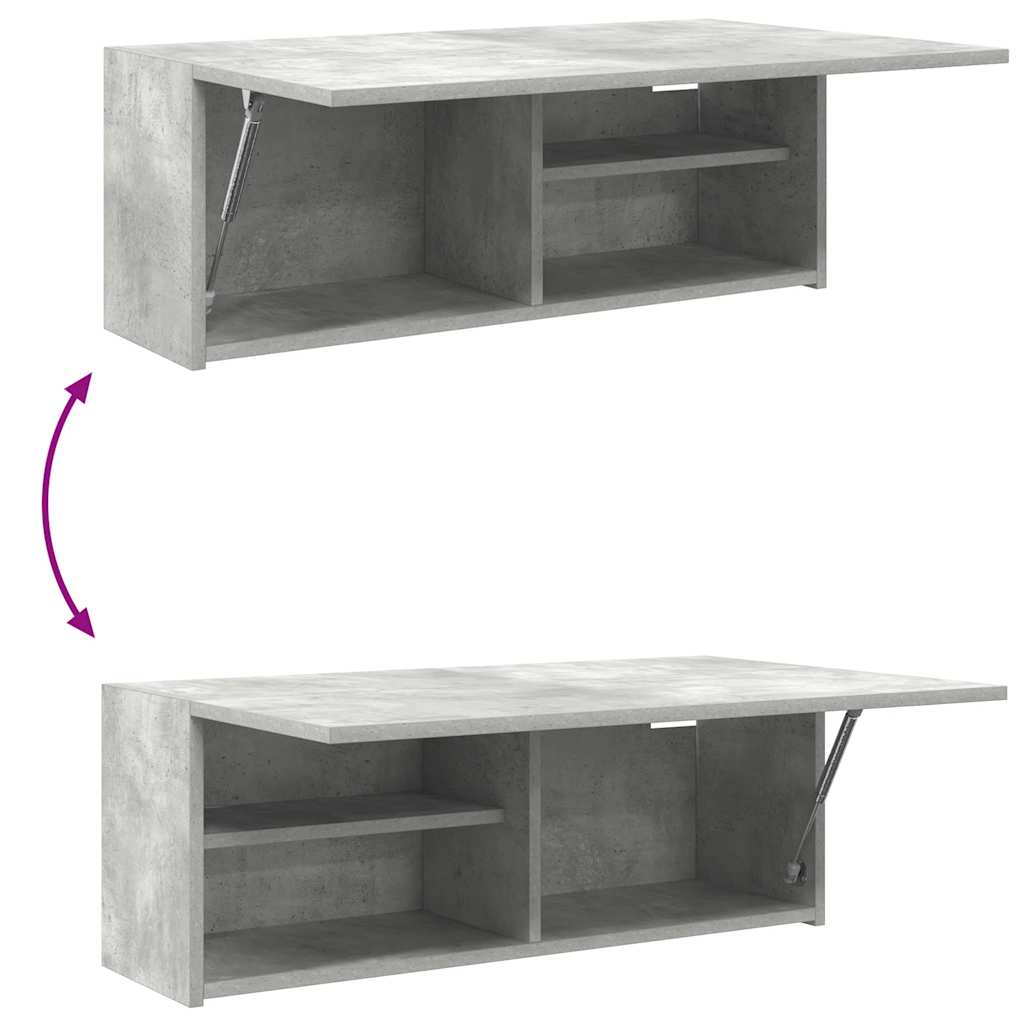Kupaonski zidni ormarić beton sivi 80x25x30cm konstruirano drvo