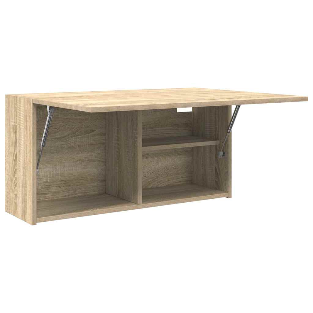 Kupaonski zidni ormarić sonoma hrast 80x25x40 cm izrađeno drvo
