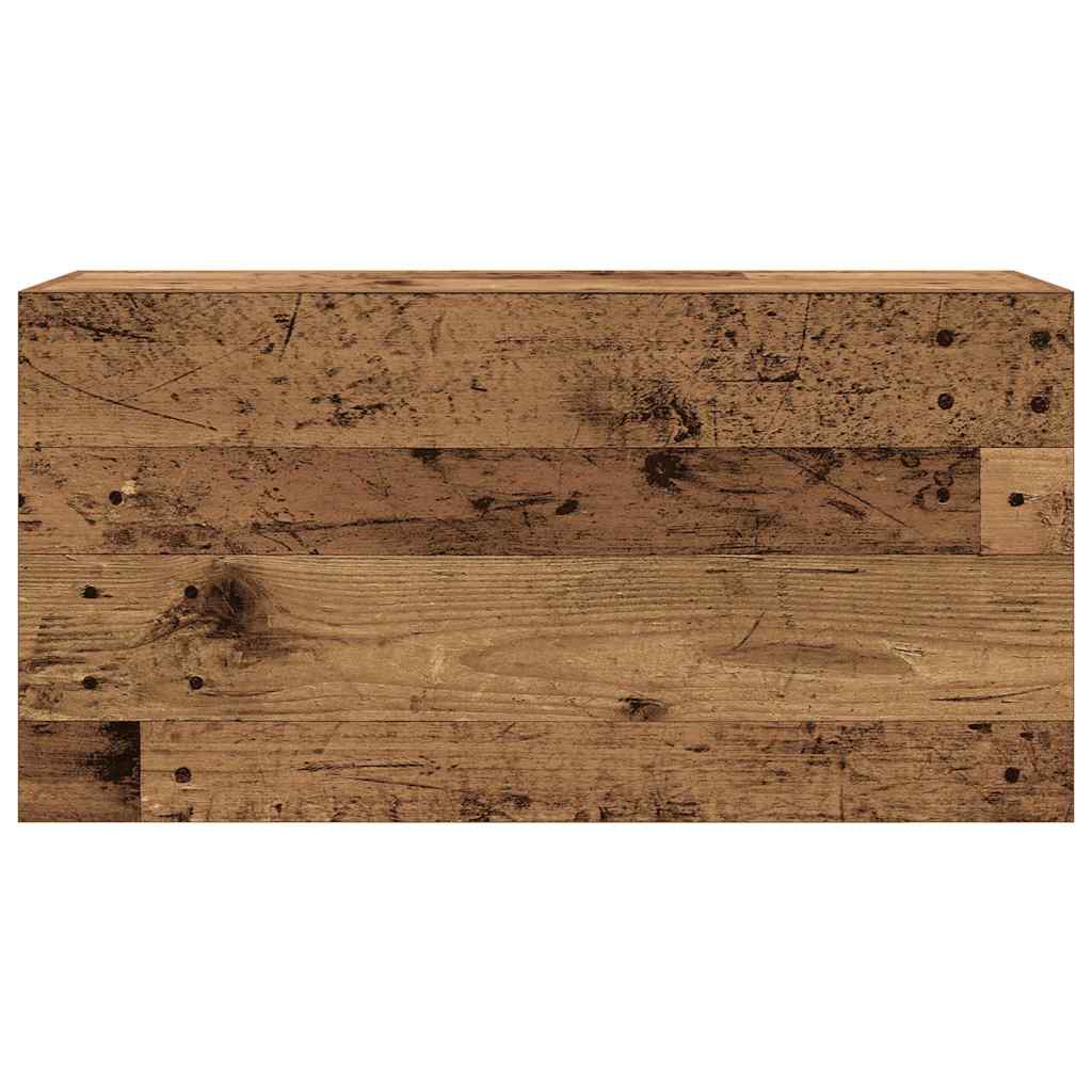 Kupaonski zidni ormarić staro drvo 80x25x40cm konstruirano drvo
