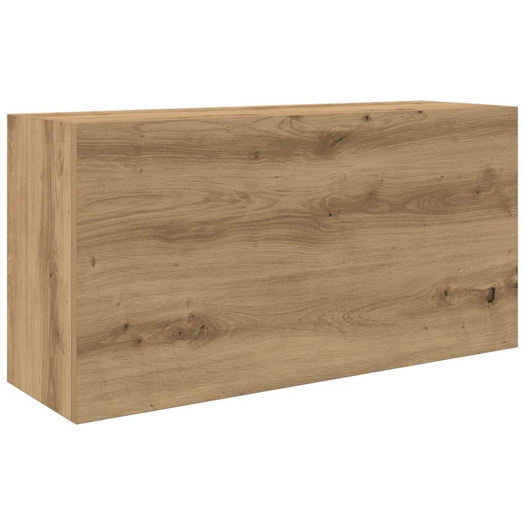 Kupaonski zidni ormarić Artisan hrast 80x25x40 cm izrađeno drvo