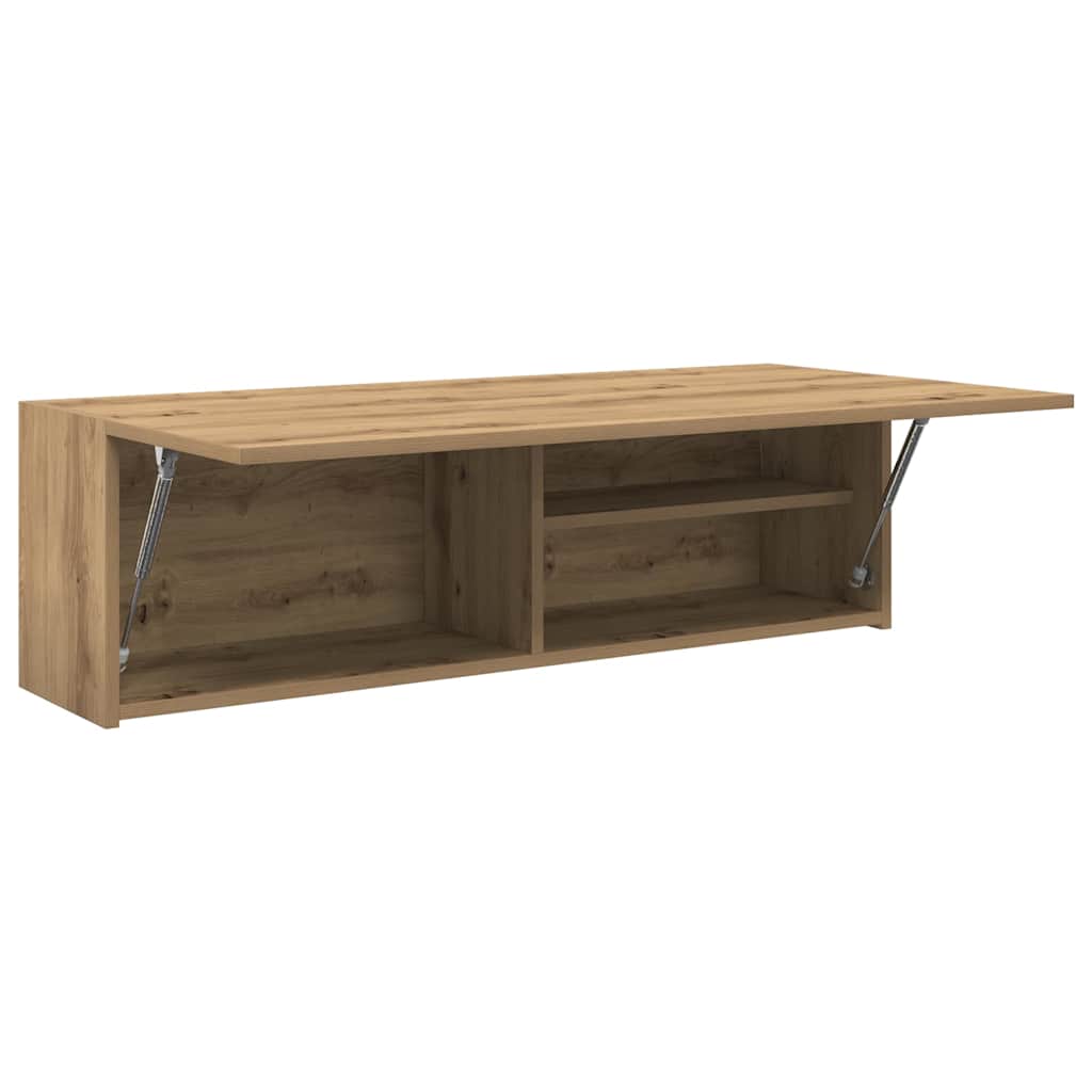 Kupaonski zidni ormarić Artisan hrast 100x25x30cm izrađeno drvo