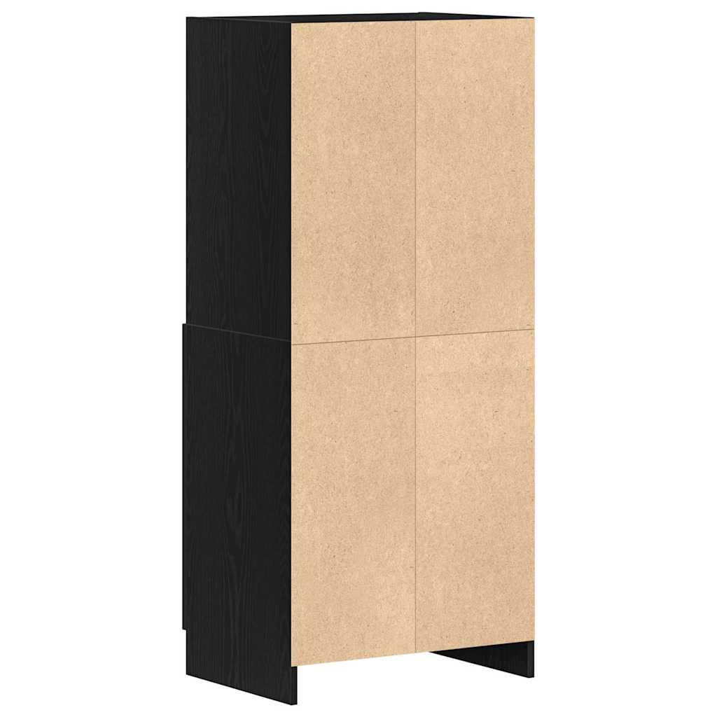 Kuhinjski ormarić crni 57x41,5x131,5 cm od konstruiranog drva