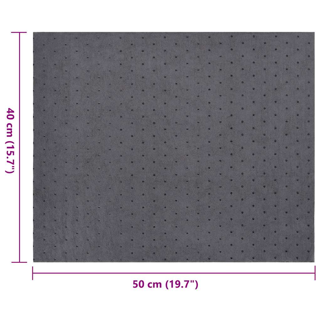 Jastučići za upijanje ulja 100 kom sivi 40x50 cm