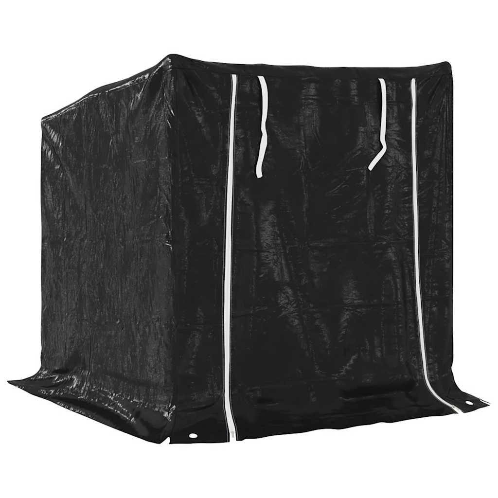 Stalak za drva za ogrjev s kišnom navlakom 100,5x80,5x110,5 cm