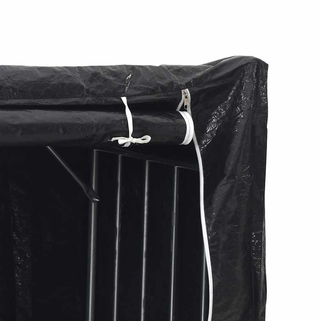 Stalak za drva za ogrjev s kišnom navlakom 200,5x60,5x110,5 cm