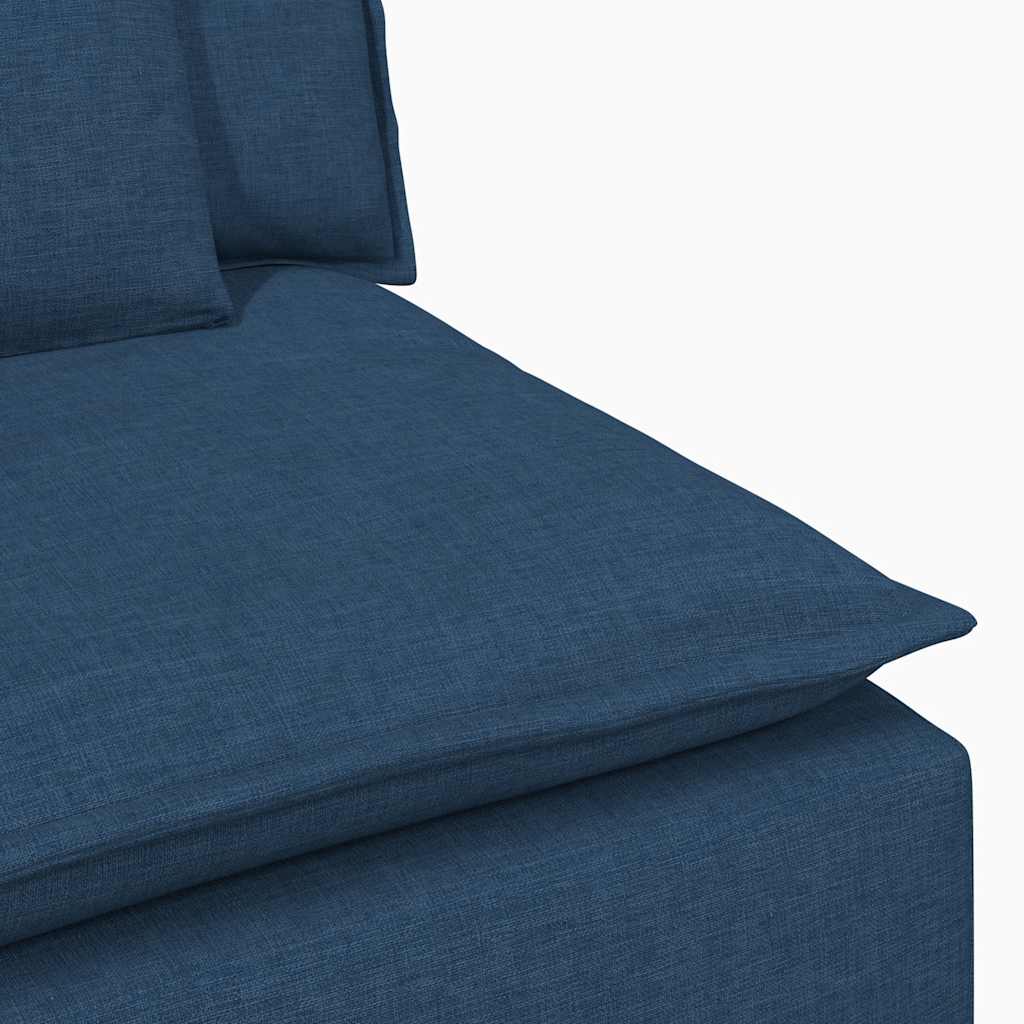 Modularni kauč s naslonom za ruke i jastucima plavi 100 cm