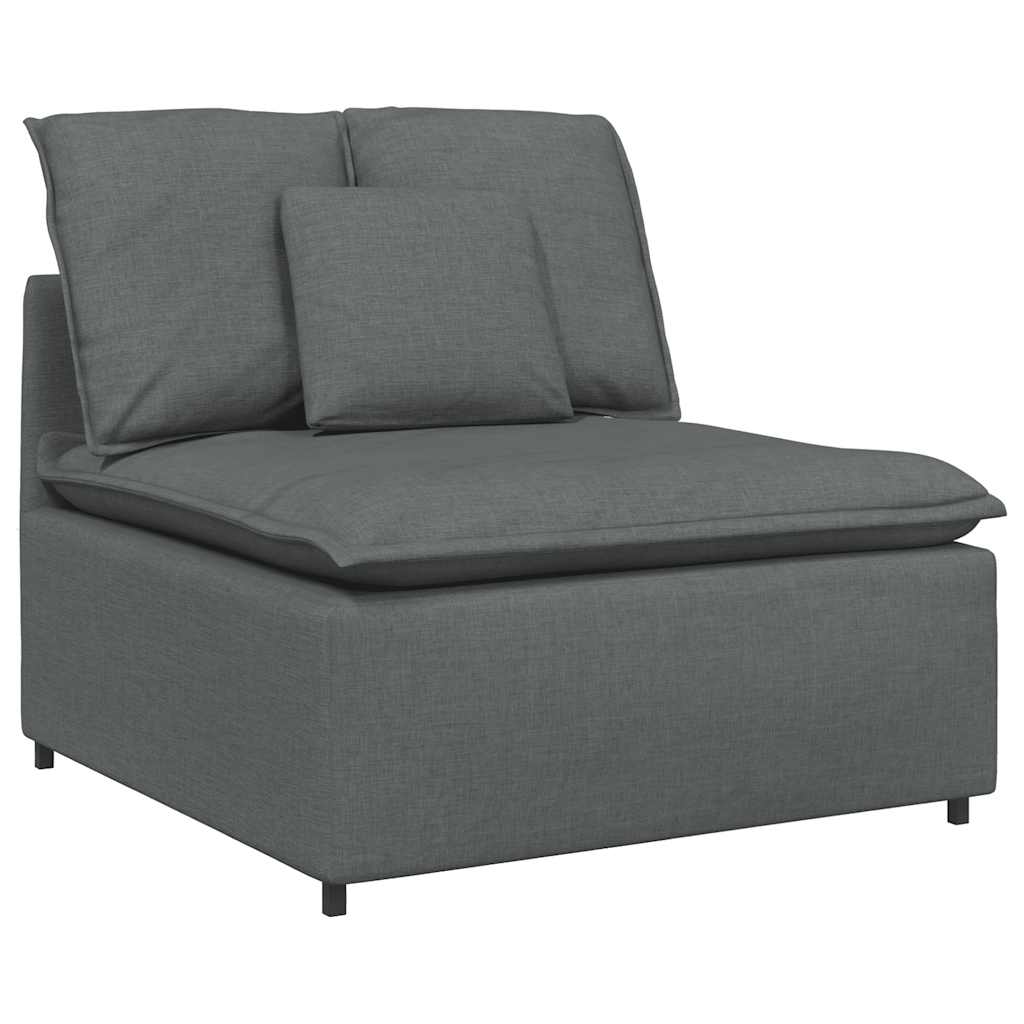 Modularna sofa s jastucima tamno siva 100 cm