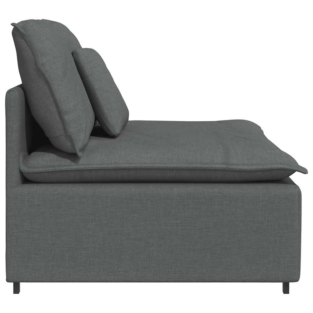 Modularna sofa s jastucima tamno siva 100 cm