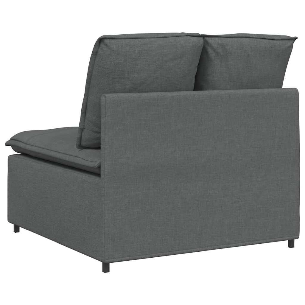 Modularna sofa s jastucima tamno siva 100 cm