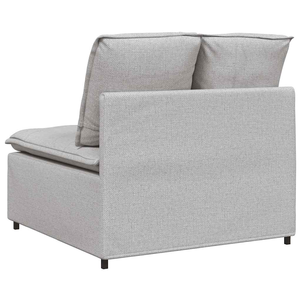 Modularni kauč s jastucima, sivo-bijeli 100 cm
