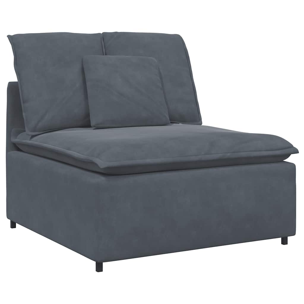 Modularna sofa s jastucima tamno siva 100 cm