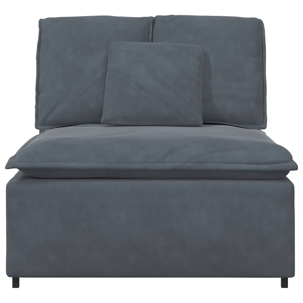 Modularna sofa s jastucima tamno siva 100 cm