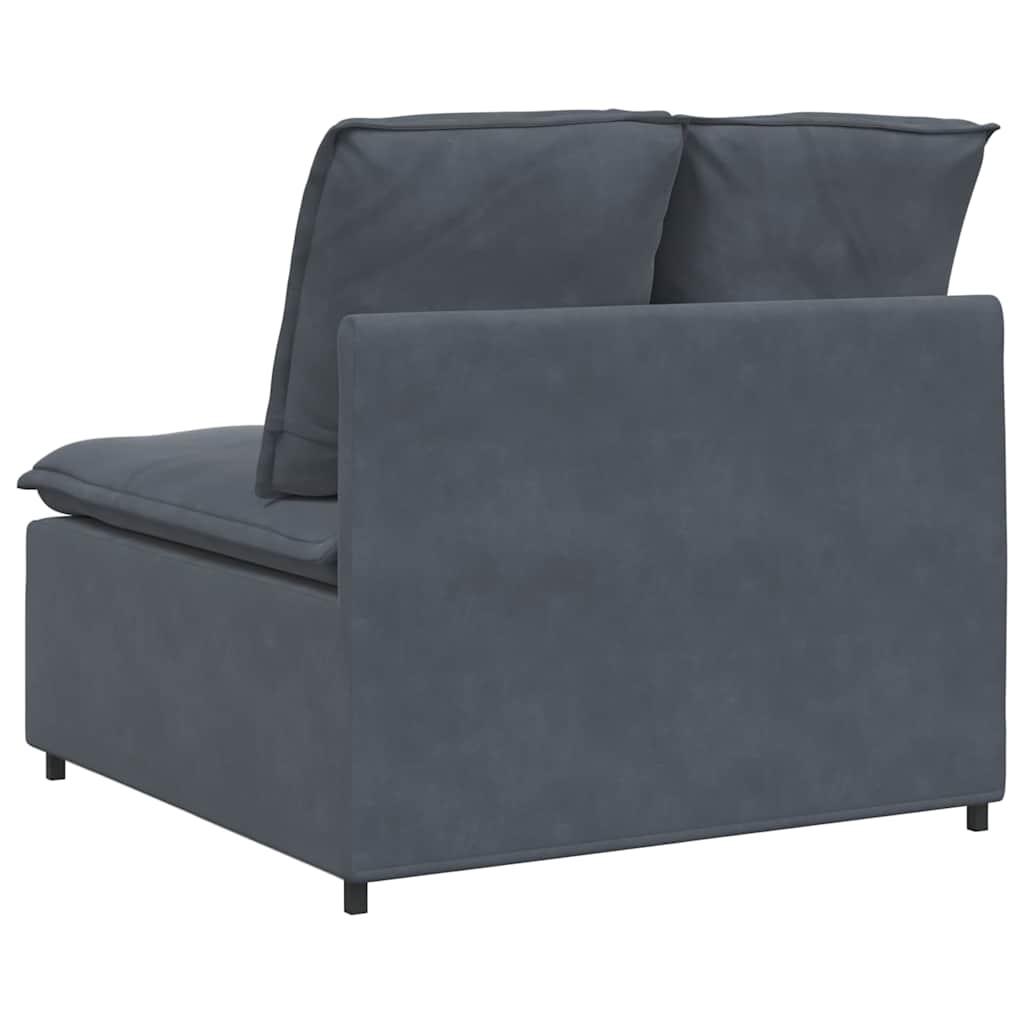 Modularna sofa s jastucima tamno siva 100 cm