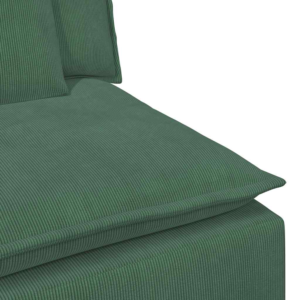 Modularni Sofa Centralni Modul s Jastucima Tamnozeleni 100 cm