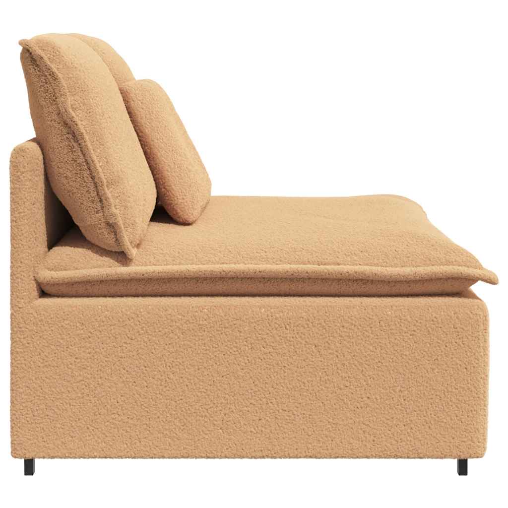 Modularni kauč s jastucima bež boje 100 cm