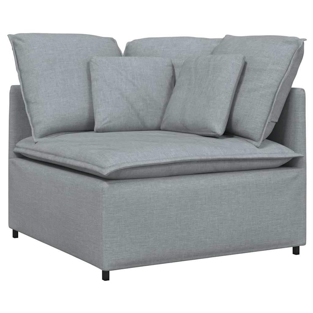 Modularna sofa Kutni modul s jastucima svijetlo siva 100 cm
