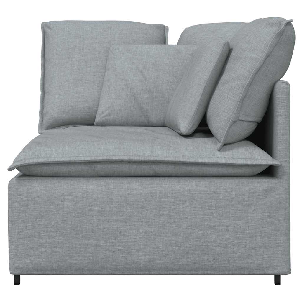 Modularna sofa Kutni modul s jastucima svijetlo siva 100 cm