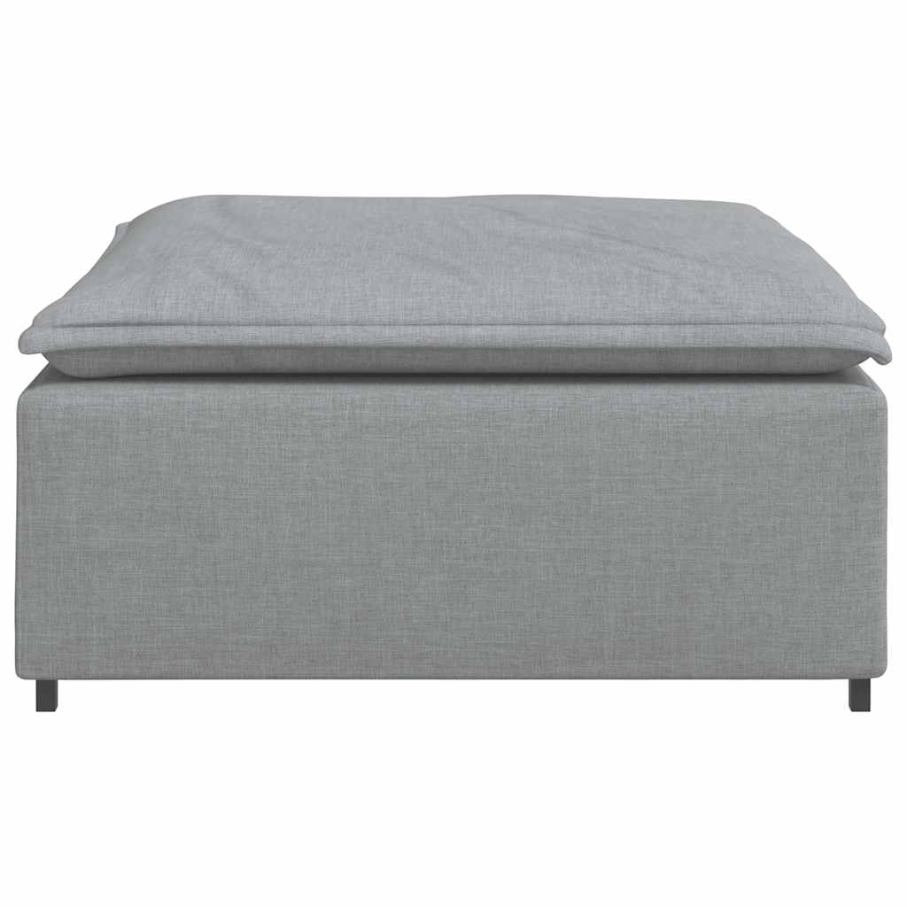 Modularni kauč s podnožjem, svijetlo sivi 100x100x48 cm
