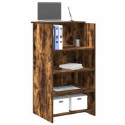 Recepcijski stol dimljeni hrast 55x50x103,5cm konstruirano drvo