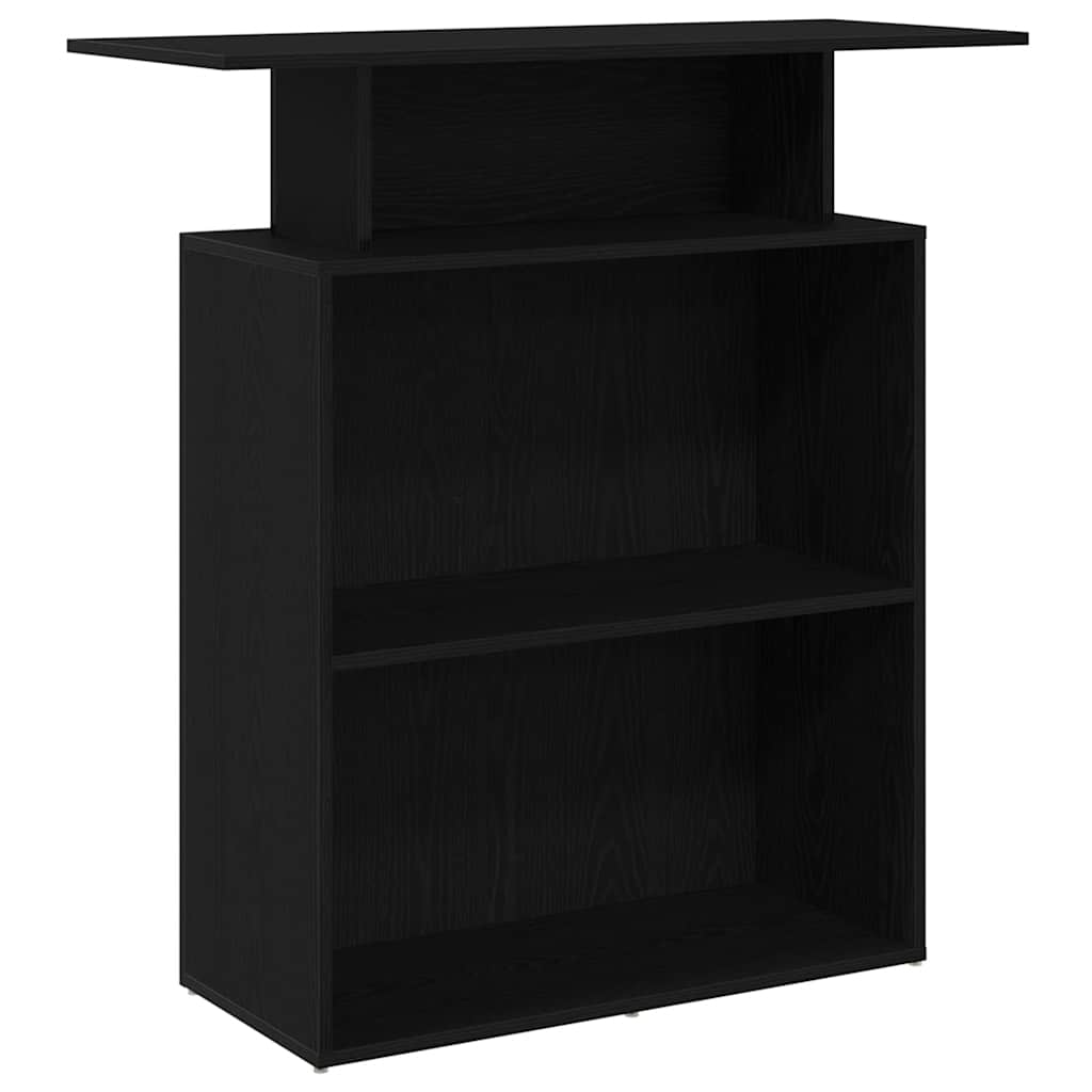 Recepcijski stol Crni 100x40x104 cm Inženirsko drvo