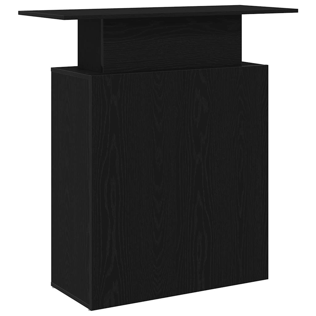 Recepcijski stol Crni 100x40x104 cm Inženirsko drvo