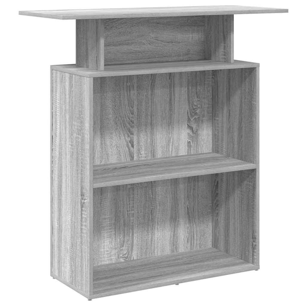 Recepcijski stol sivi sonoma 100x40x104 cm konstruirano drvo