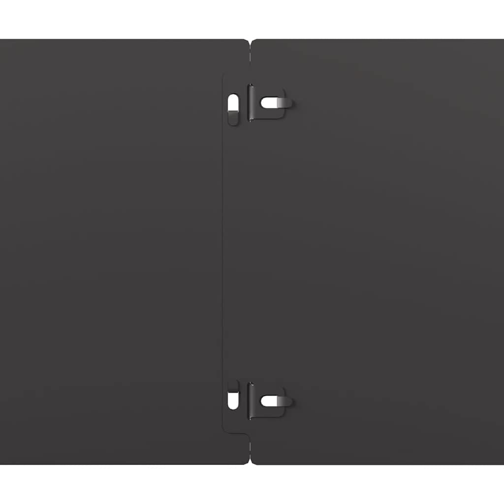 Rubovi za travnjak 30 kom crni 20x103 cm hladno valjani čelik