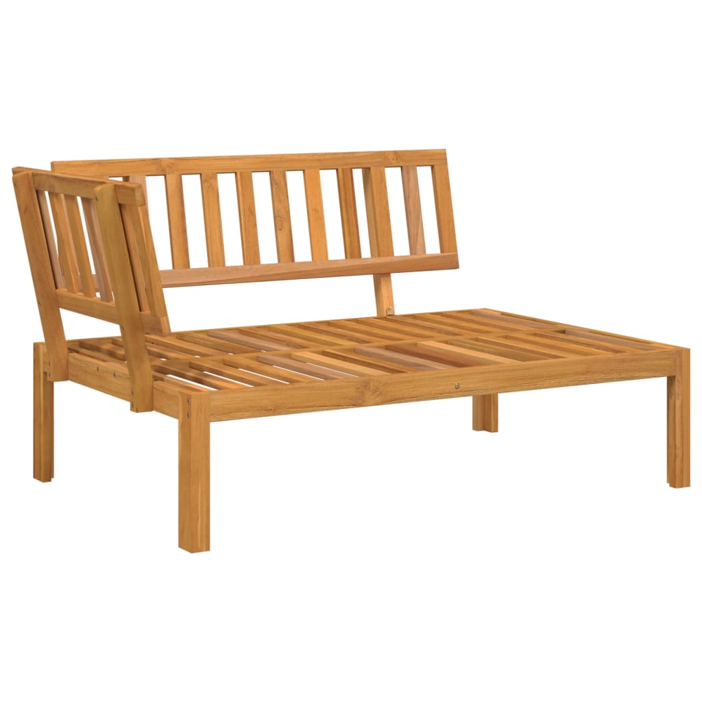2-dijelni set vrtnih sofa od paleta s jastucima od drva bagrema