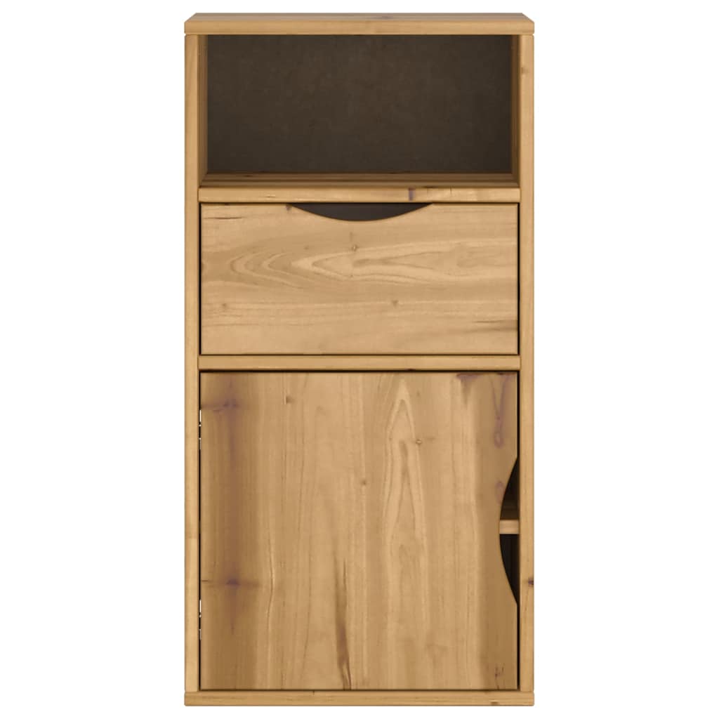 Bočni ormarić s ladicom ODDA 40x24x79 cm puno drvo bor