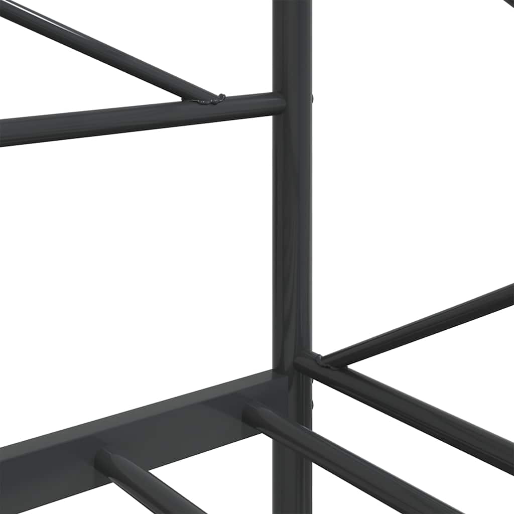 Dnevni krevet bez madraca crni 90x200 cm čelik