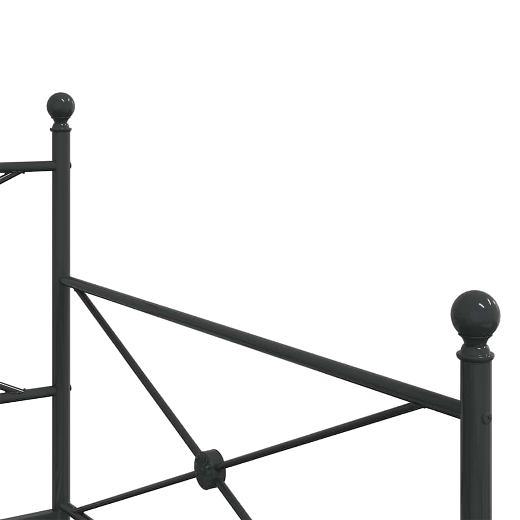 Krevet na rasklapanje bez madraca crni 100x200 cm čelik